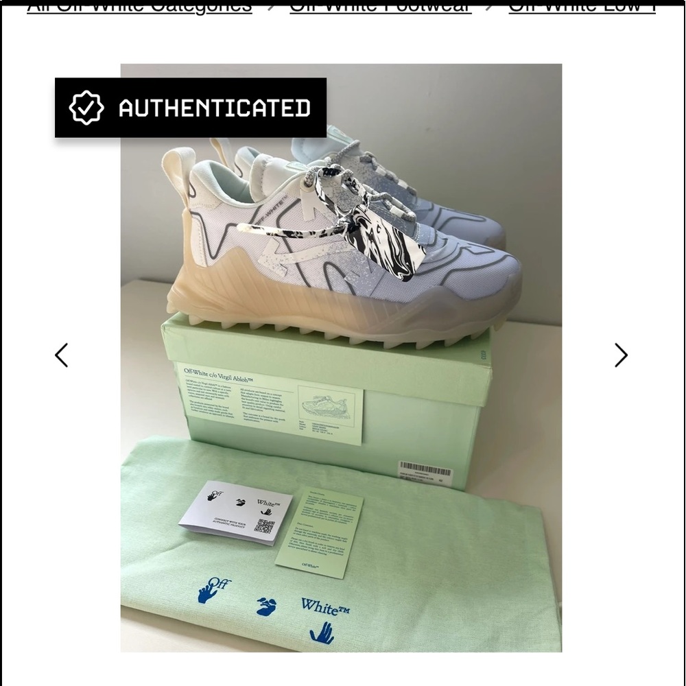 Off white shoes